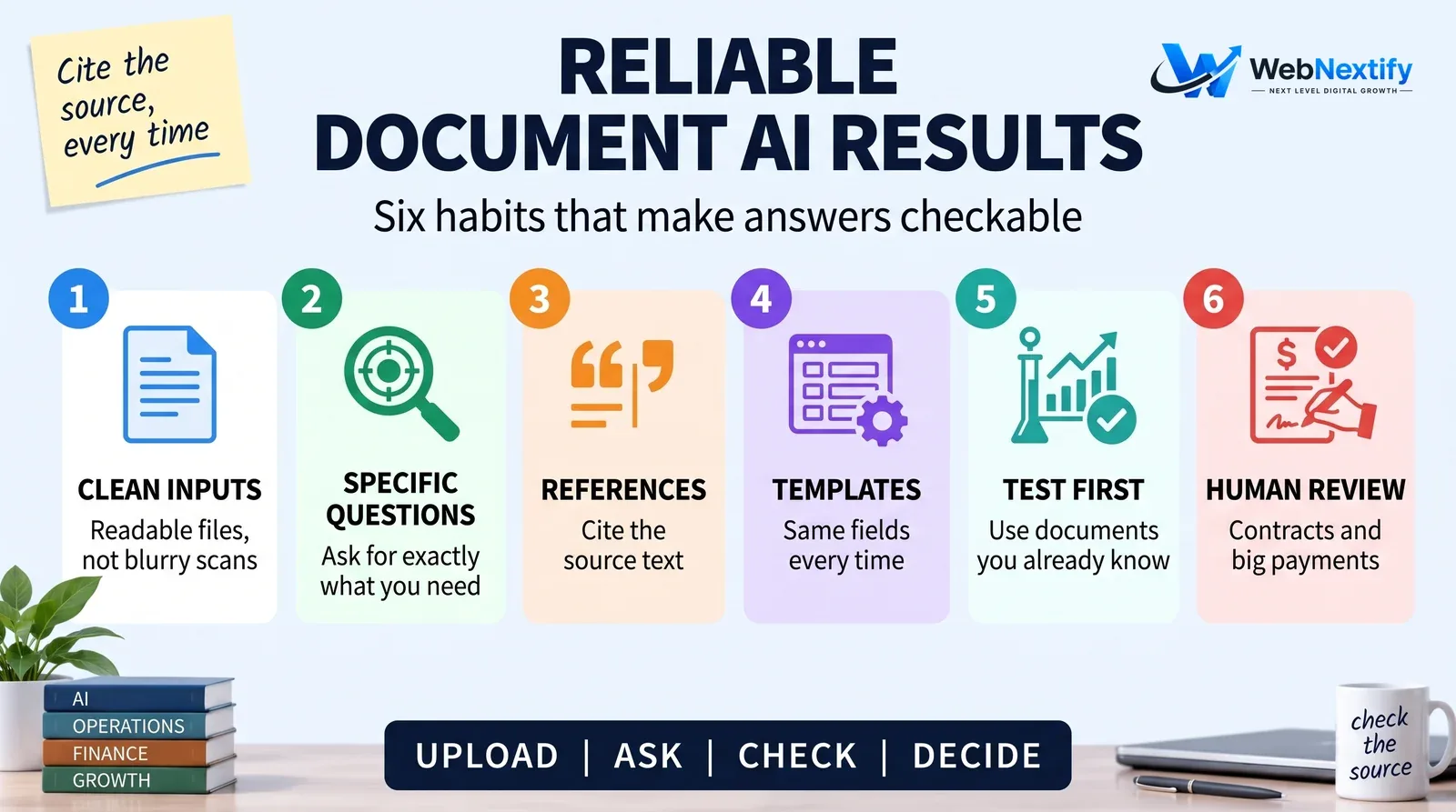 Six habits for reliable AI business document analysis