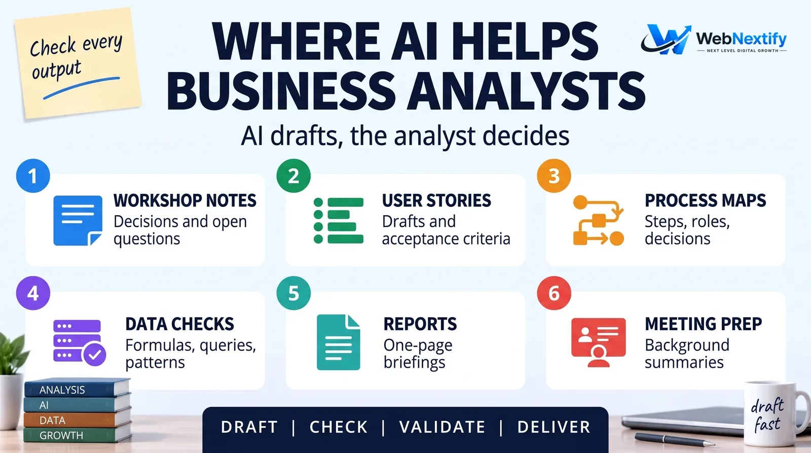 Six business analysis tasks where AI tools help