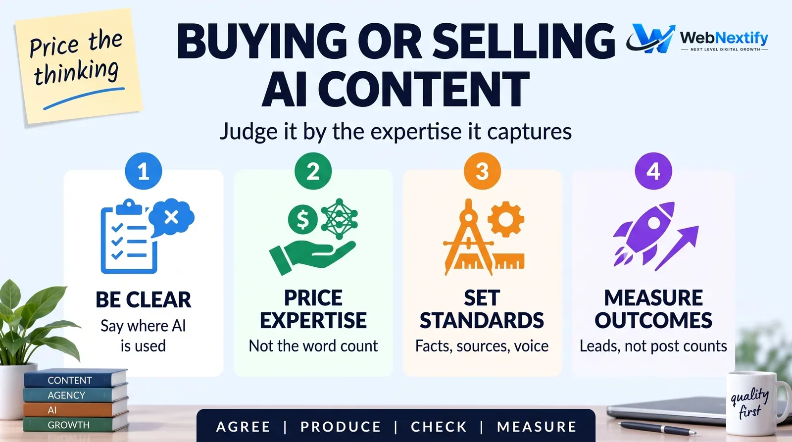 Four rules for buying or selling AI-assisted content on a retainer