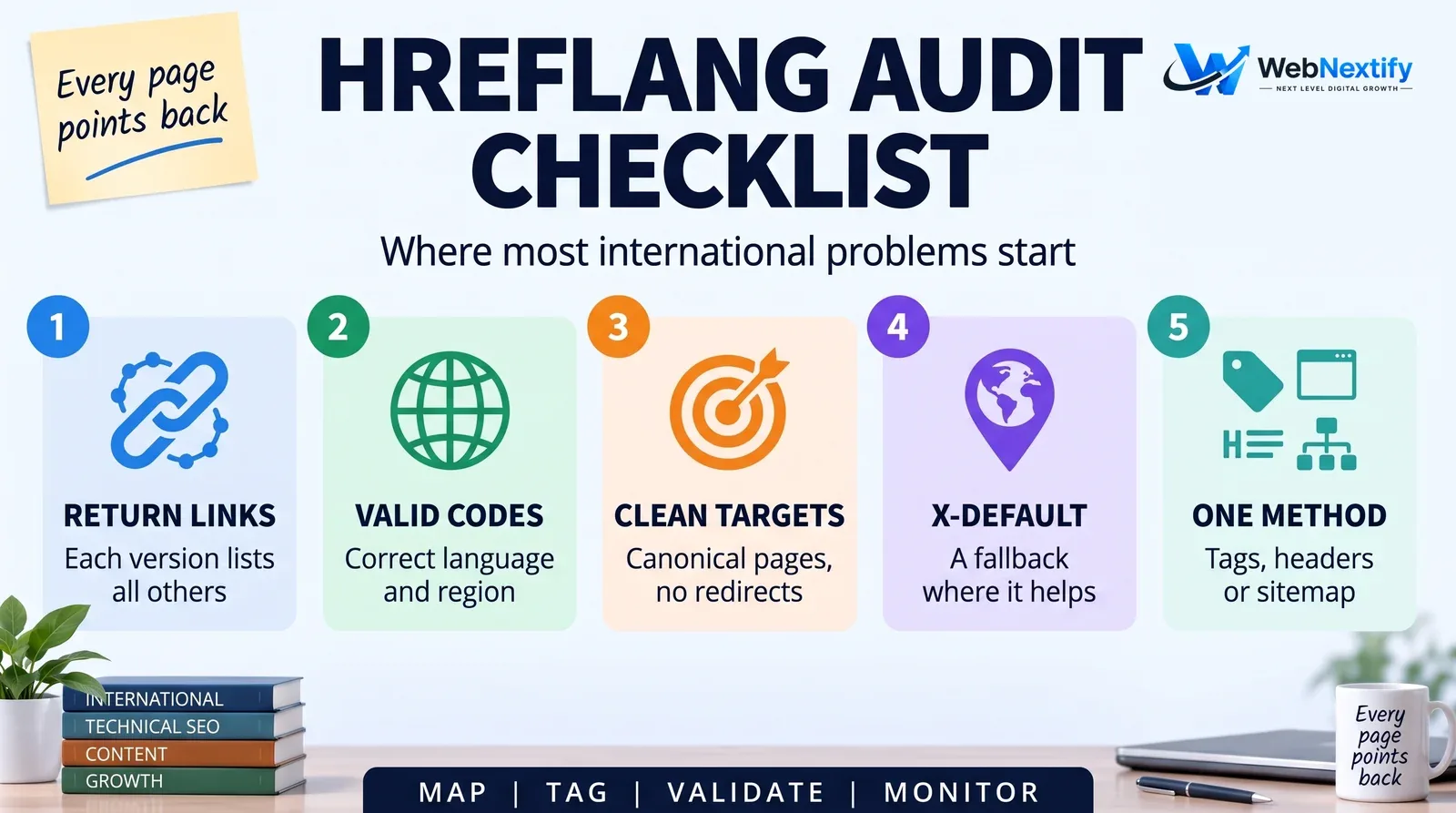 Five checks for auditing hreflang on international websites