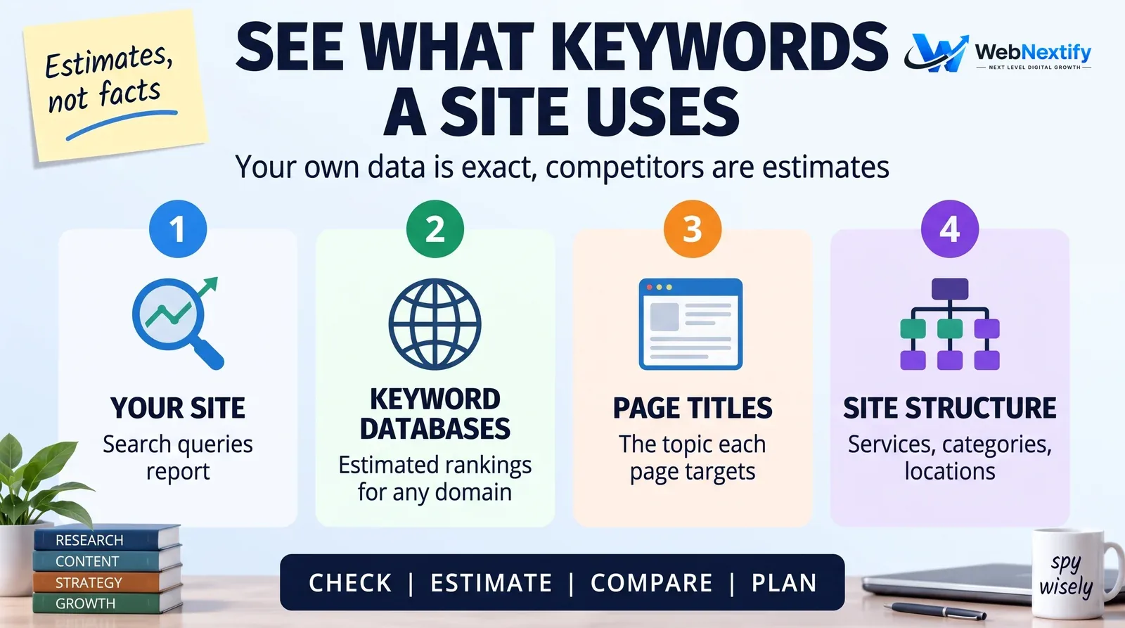 Four ways to see what keywords a website ranks for
