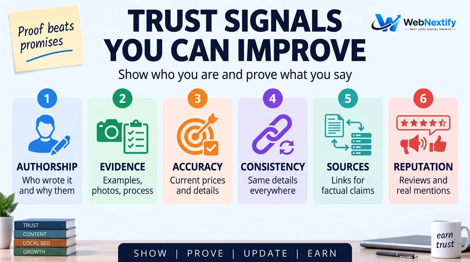 Six trust signals that build SEO credibility